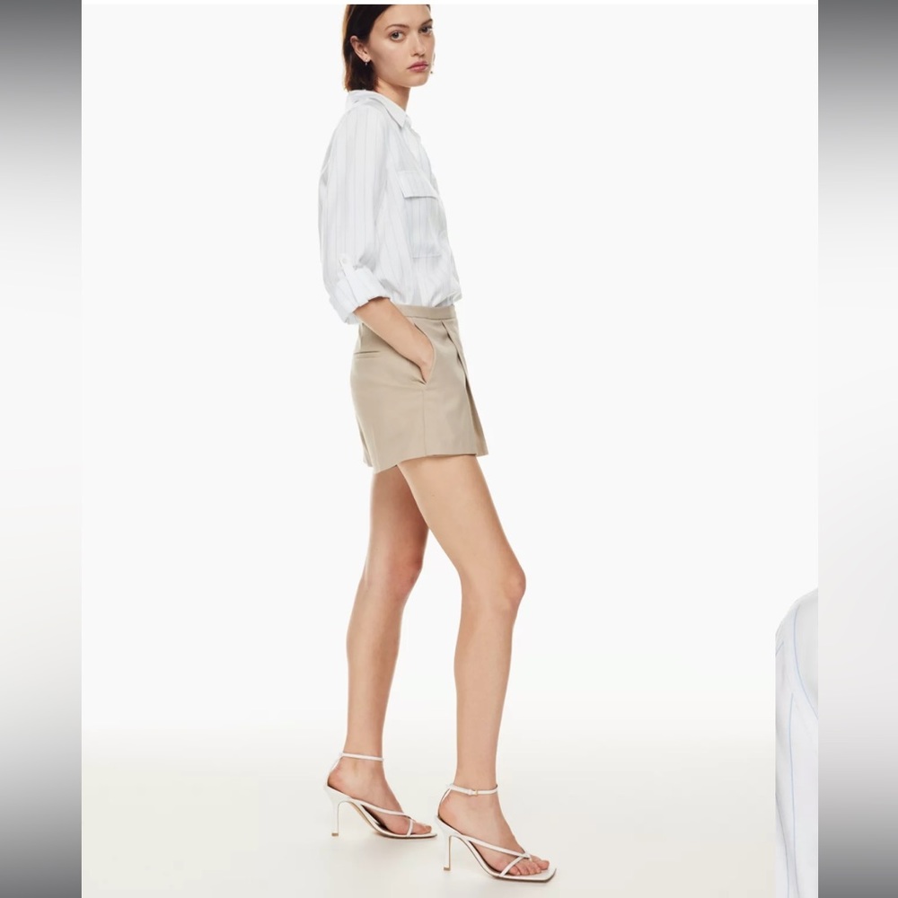 NWT Aritzia Babaton utility Seymour stripe button down shirt - Picture 4 of 13